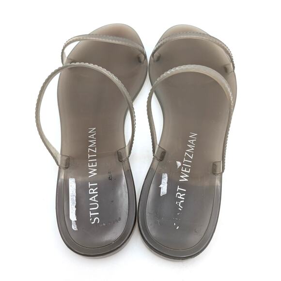Stuart Weitzman Sawyer Slide Sandals Slip-On Women's Grey Size US9B EU39.5 - Picture 9 of 13